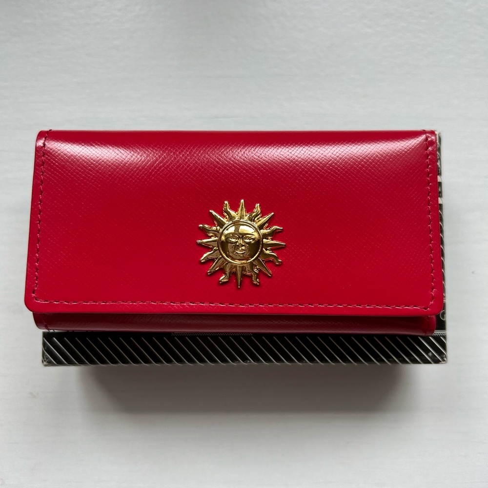 Vintage Versace Sunburst Leather key holder